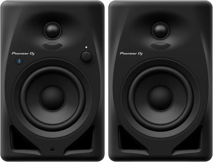 Pioneer DJ DM-40D-BT Bluetooth Desktop Monitor Speakers Bundle