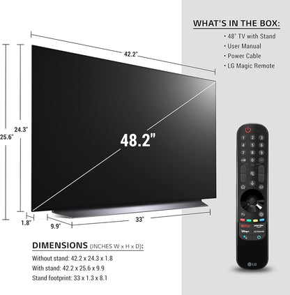 LG OLED48C1PUB 48" 4K Smart OLED TV Alexa Built-in