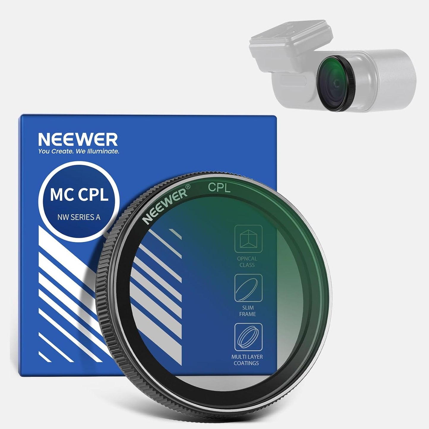 Neewer 10104838 Dashcam CPL Filter for VIOFO Cameras
