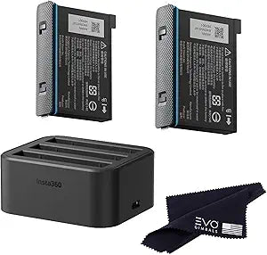 Insta360 X3 Battery & Fast Charge Hub Bundle - 2 Batteries