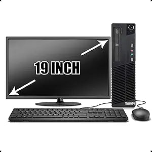 Lenovo ThinkCentre M81 i5 Desktop PC with 19" LCD (Renewed)
