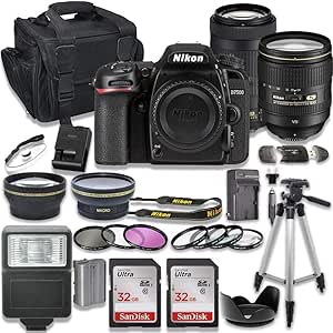 Nikon D7500 DSLR Camera 24-120mm 70-300mm Lens Kit