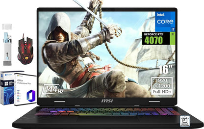 MSI CROSSHAIR1614057 16" 144Hz RTX 4070 Gaming Laptop