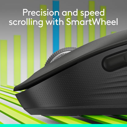 Logitech 910-006265 Signature M650L Wireless Mouse - Large, Black