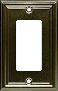 GE 40314 - Antique Brass Single Switch Wall Plate