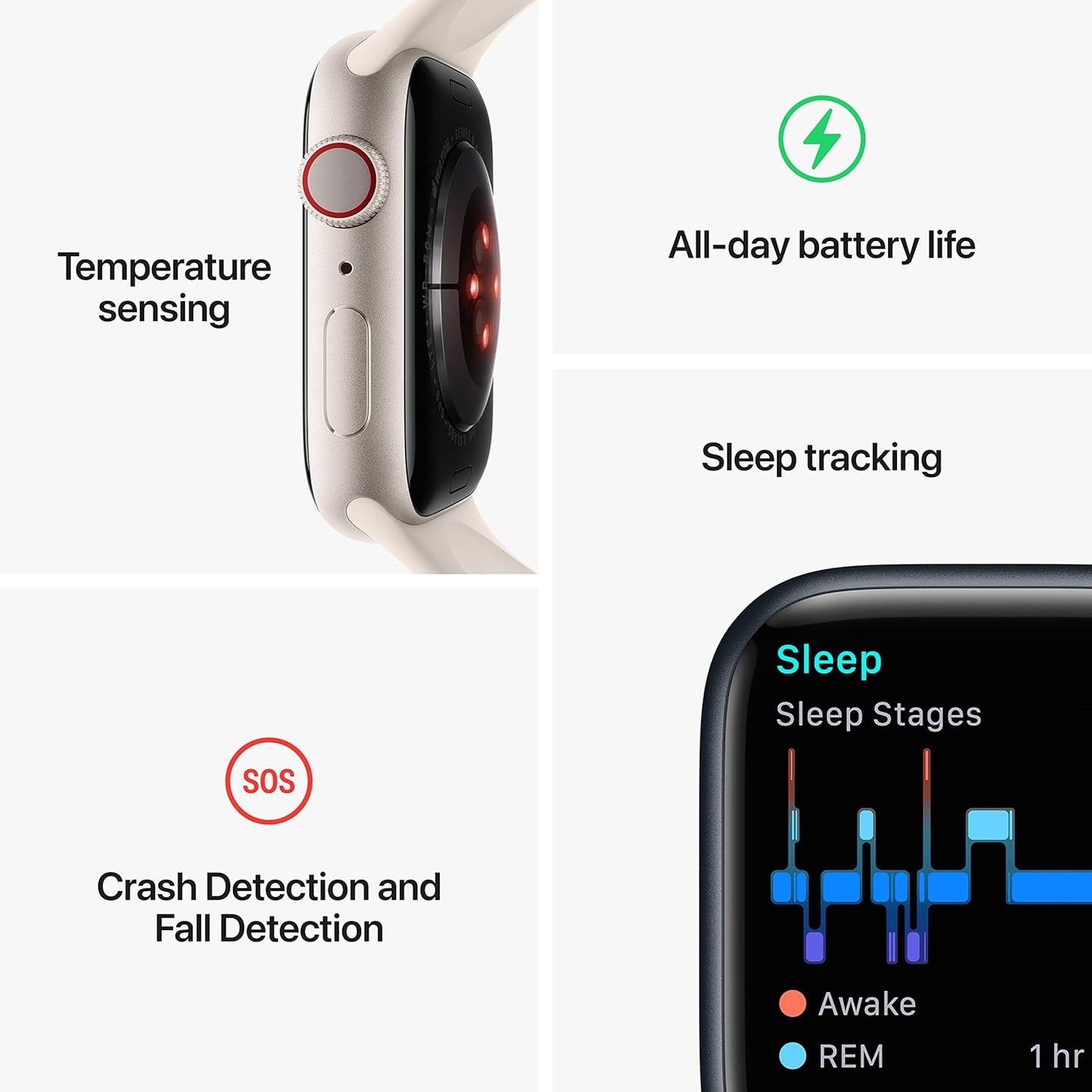 Apple Watch Series 8 41mm GPS Cellular Midnight