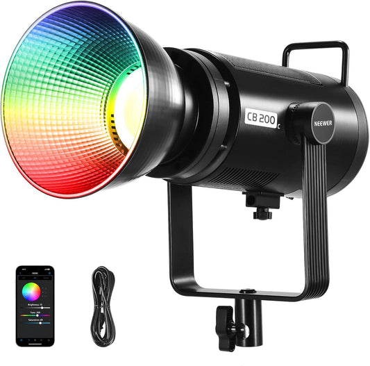 Neewer CB200C 200W RGBWW COB LED Video Light