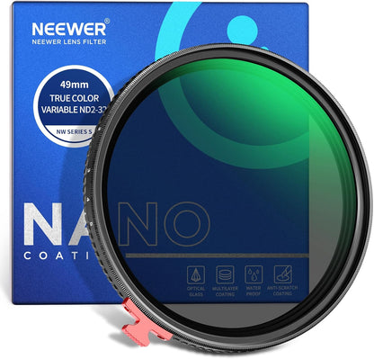 Neewer NW SERIES S 49mm Variable ND Filter: True Color ND2-32