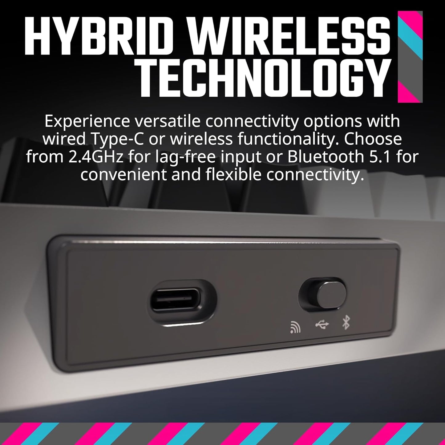 Cooler Master MK-770-GKKW1-US Wireless RGB Mechanical Keyboard