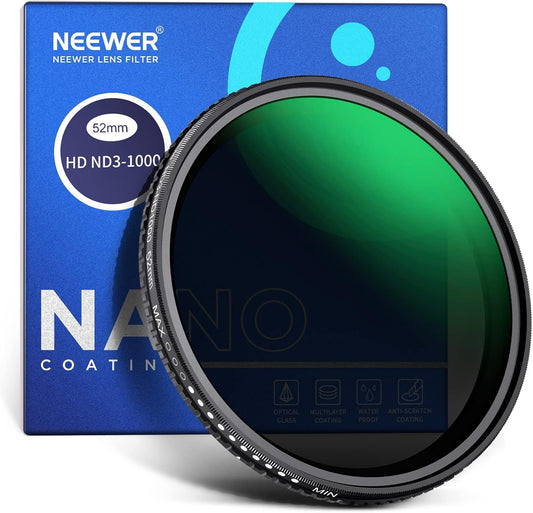 Neewer NW SERIES S 52mm Variable ND Filter, ND3-ND1000