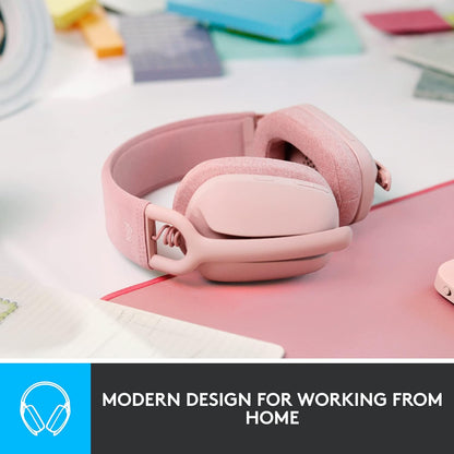 Logitech 981-001258 Zone Vibe 100 Wireless Headset Rose (Renewed)