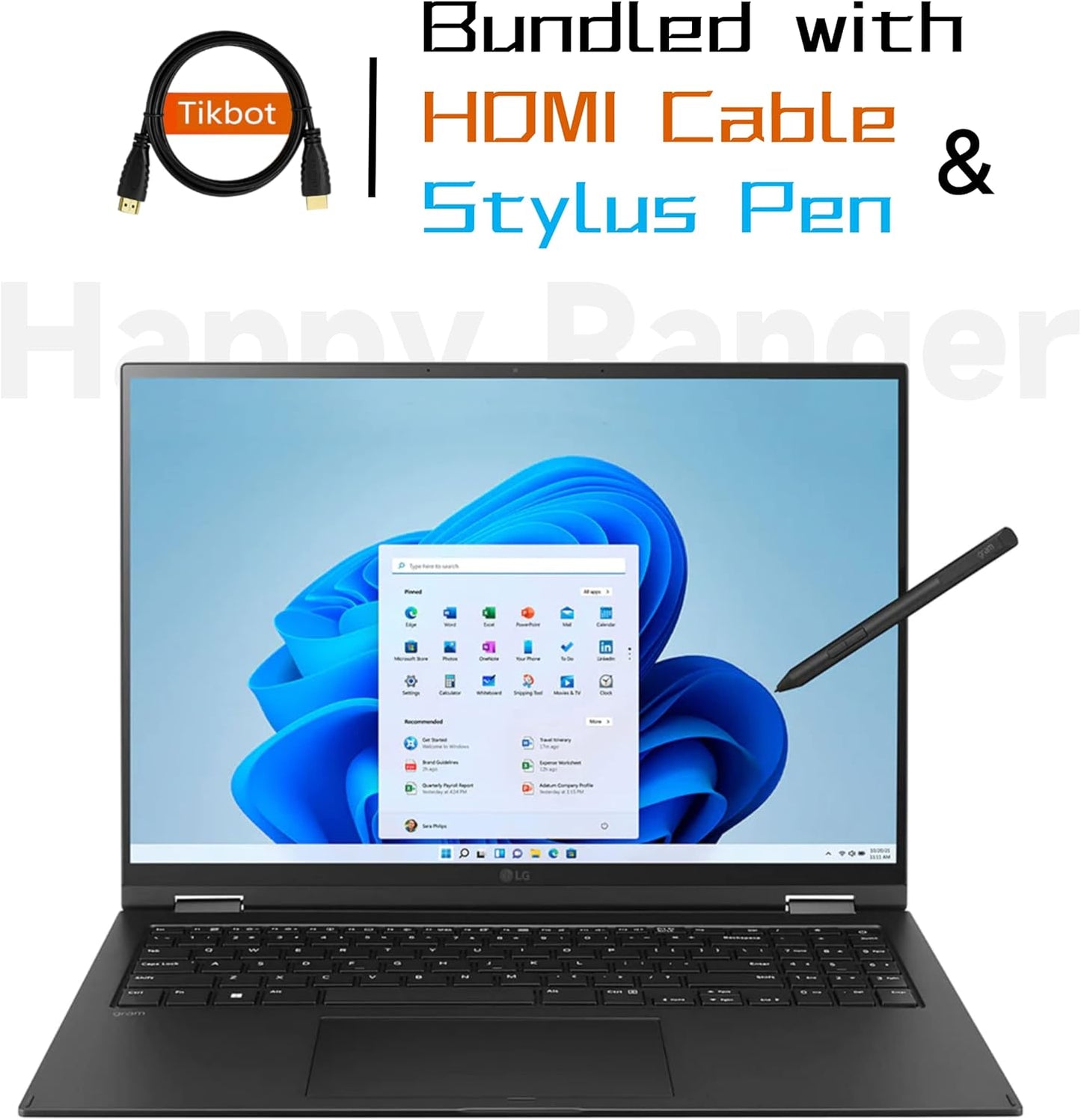 LG Gram 16" 2-in-1 Laptop i7-1260P 16GB 512GB SSD Touch