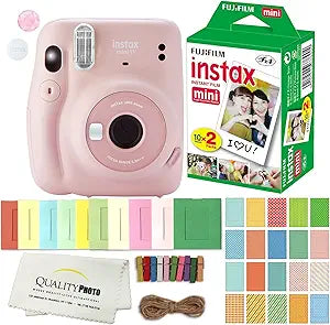 Fujifilm INSTAX Mini 11 Instant Camera Bundle - Blush Pink