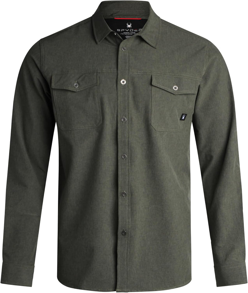 Spyder Men's Button Down Long Sleeve Tech Shirt — main product image