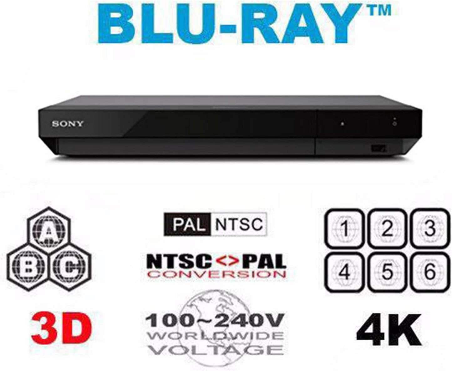 Sony UBPX700-Bundle 4K UHD Blu-ray Player - Multi System, Region Free