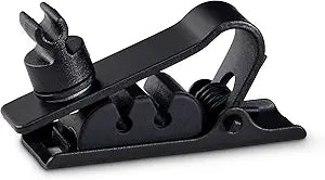 Shure RPMDL4DTC/B DuraPlex Dual Tie Clip Black 3-Pack — main product image