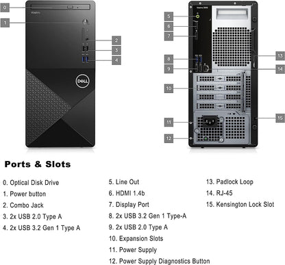 Dell 3910 Vostro Desktop i5 16GB RAM 256SSD+1TB HDD
