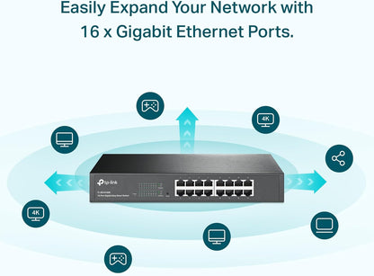 TP-Link TL-SG1016DE 16-Port Gigabit Easy Smart Switch