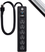GE 47224 6-Outlet Surge Protector 3ft Cord