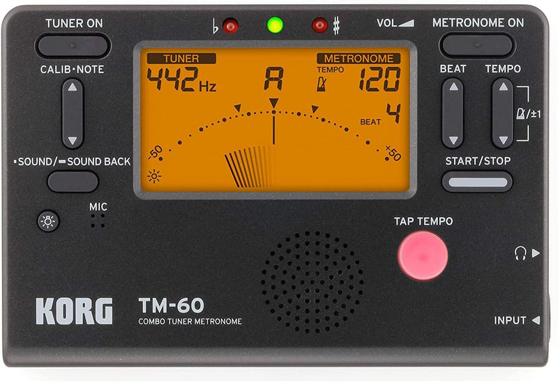 Korg TM60BK Tuner Metronome Black for Musicians — main product image