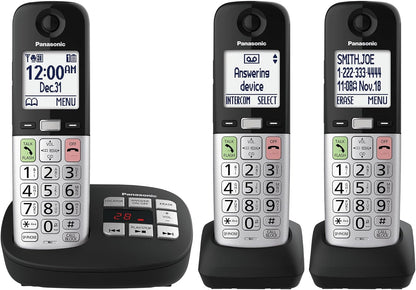 Panasonic KX-TGU433B - Cordless Phone - Large Display - Call Block