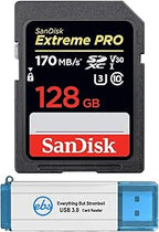 SanDisk SDSDXXY-128G-GN4IN Extreme Pro 128GB SD Card Bundle