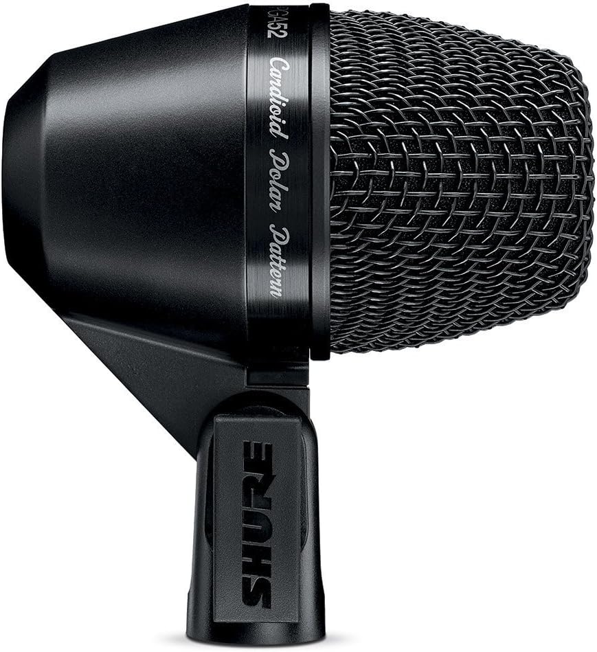 Shure PGA52 Kick Drum Microphone Bundle XLR Cable Stand