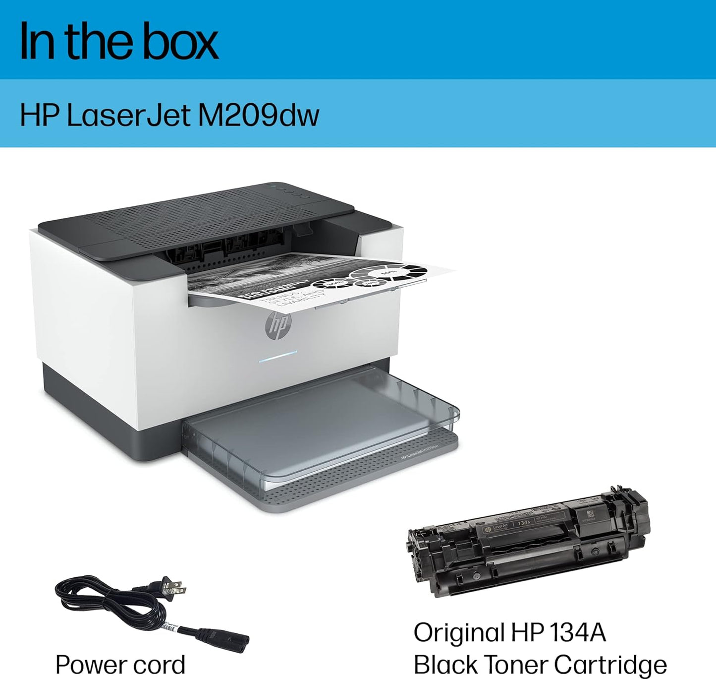 HP M209dw Wireless LaserJet Printer