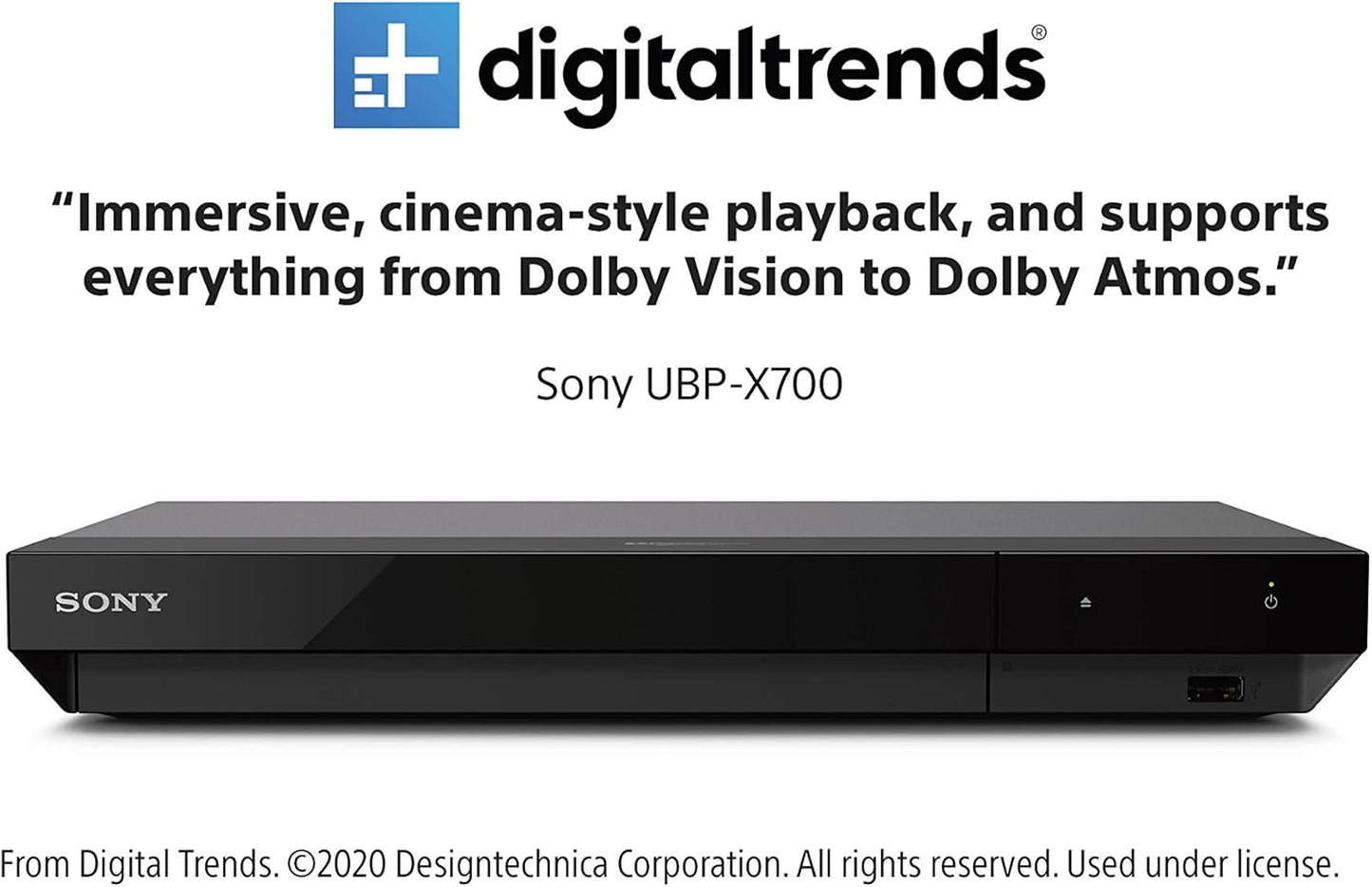 Sony UBPX700 4K Ultra HD Blu-Ray Player