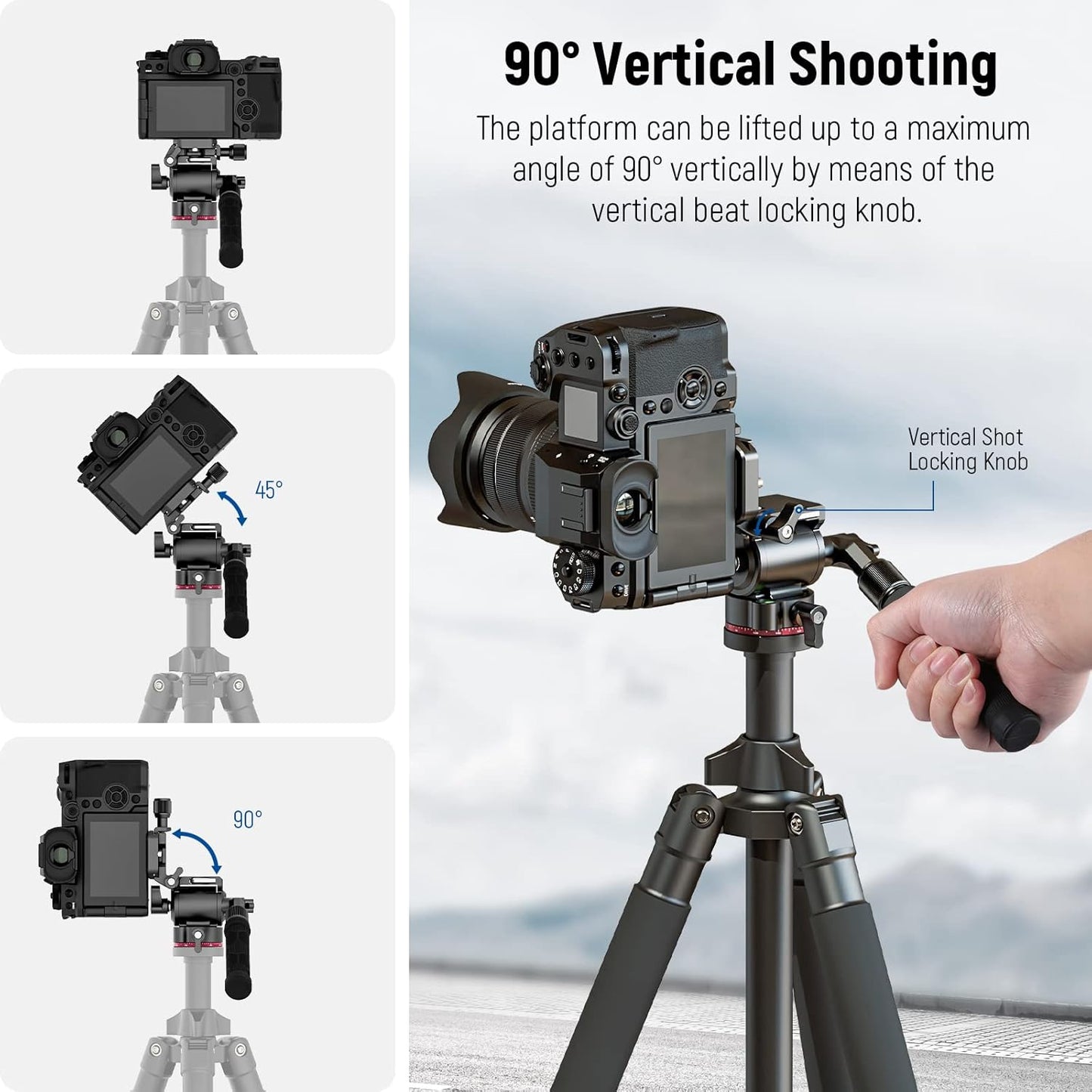 Neewer 10101837 Video Tripod Head Pan Tilt