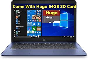 HP Stream 14 Celeron N4000 128GB SSD Laptop (Renewed)