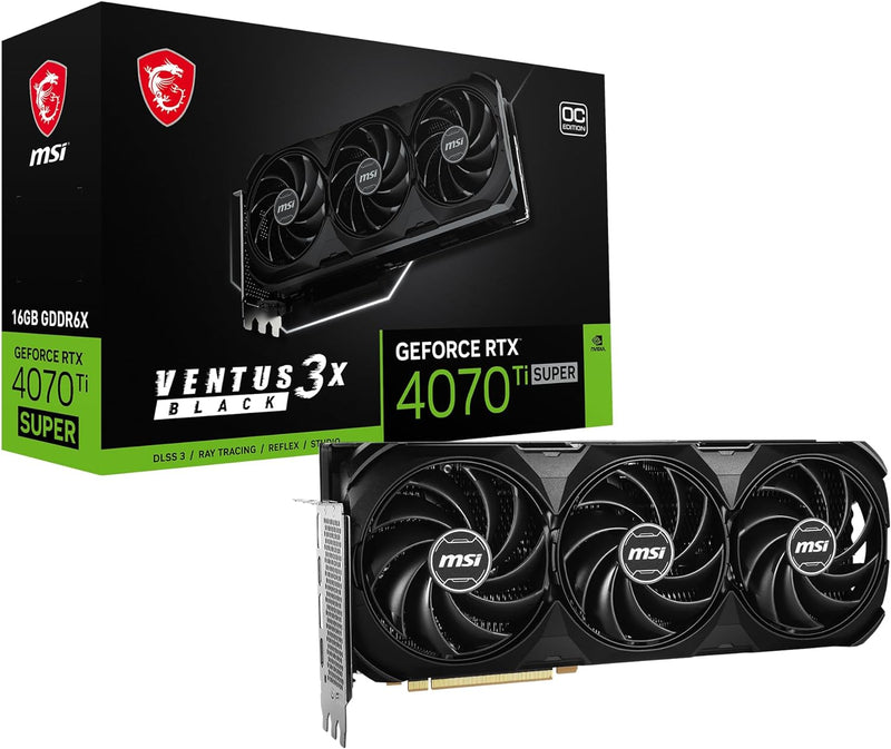 MSI GeForce RTX 4070 Ti Super 16G Ventus 3X Black OC — main product image
