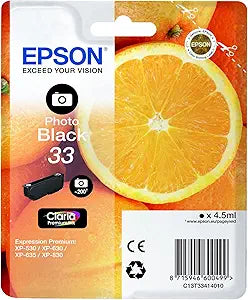 Epson C13T33414012 33 Claria Black Photo Ink