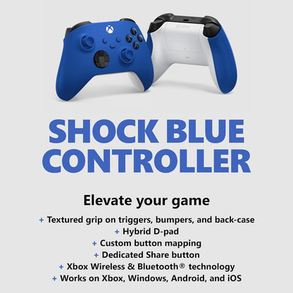 Microsoft QAU-00065 Xbox Wireless Controller - Shock Blue
