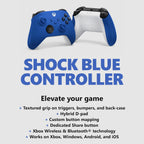 Microsoft Shock Blue Xbox Wireless Controller Renewed