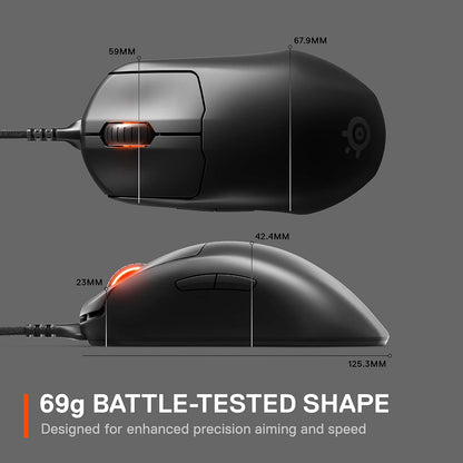 SteelSeries 62490 Esports FPS Gaming Mouse Prime+