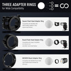 Neewer CRS6 Softbox Diffusion Dome with Adapter Rings
