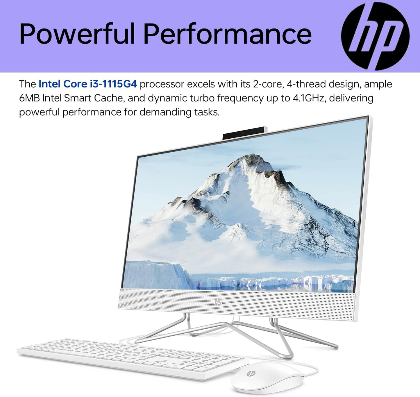 HP TPN-Q068-24 24" FHD All-in-One Desktop, i3, 32GB, 2TB SSD Bundle
