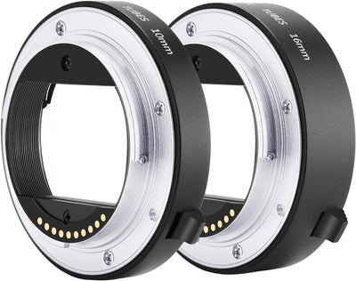 Neewer 10094356 Metal Auto Focus Macro Extension Tube Set for Sony E-Mount