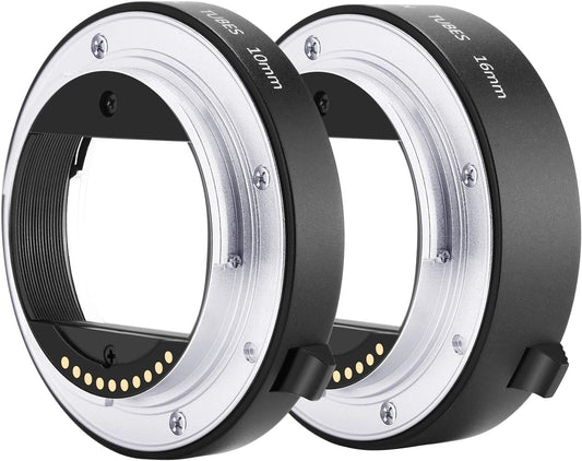 Neewer 10094356 Metal Auto Focus Macro Extension Tube Set for Sony E-Mount