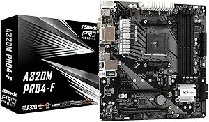 ASRock 90-MXBAA0-A0UAYZ A320M Pro4-F Motherboard