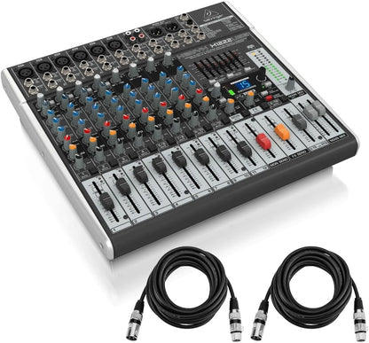 Behringer XENYX X1222USB 12-Input Mixer w/ Mic Cables