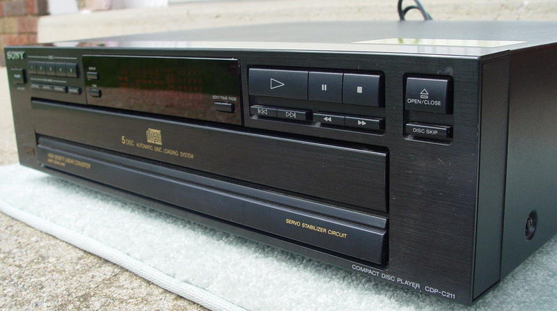 Sony CDP-C211 5-Disc CD Player Changer — main product image