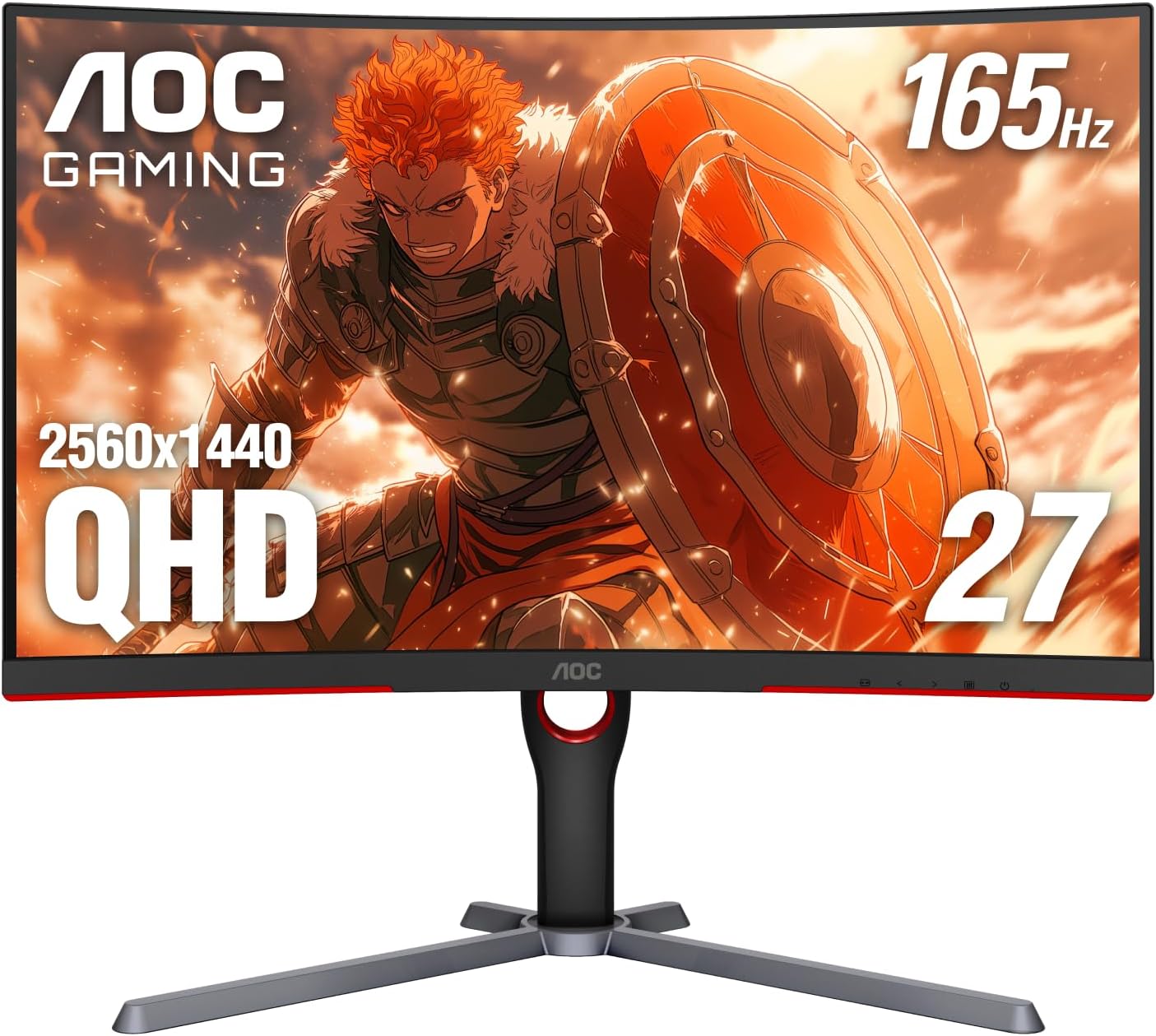 AOC CQ27G3S 27" Curved Gaming Monitor - 165Hz, 1ms, FreeSync Premium