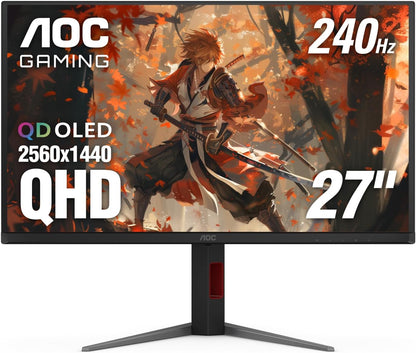 AOC Q27G4ZD 27" QHD 240Hz QD OLED Gaming Monitor