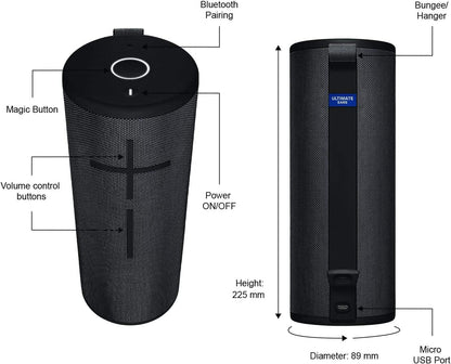 Logitech MEGABOOM 3 Waterproof Bluetooth Speaker (Renewed)