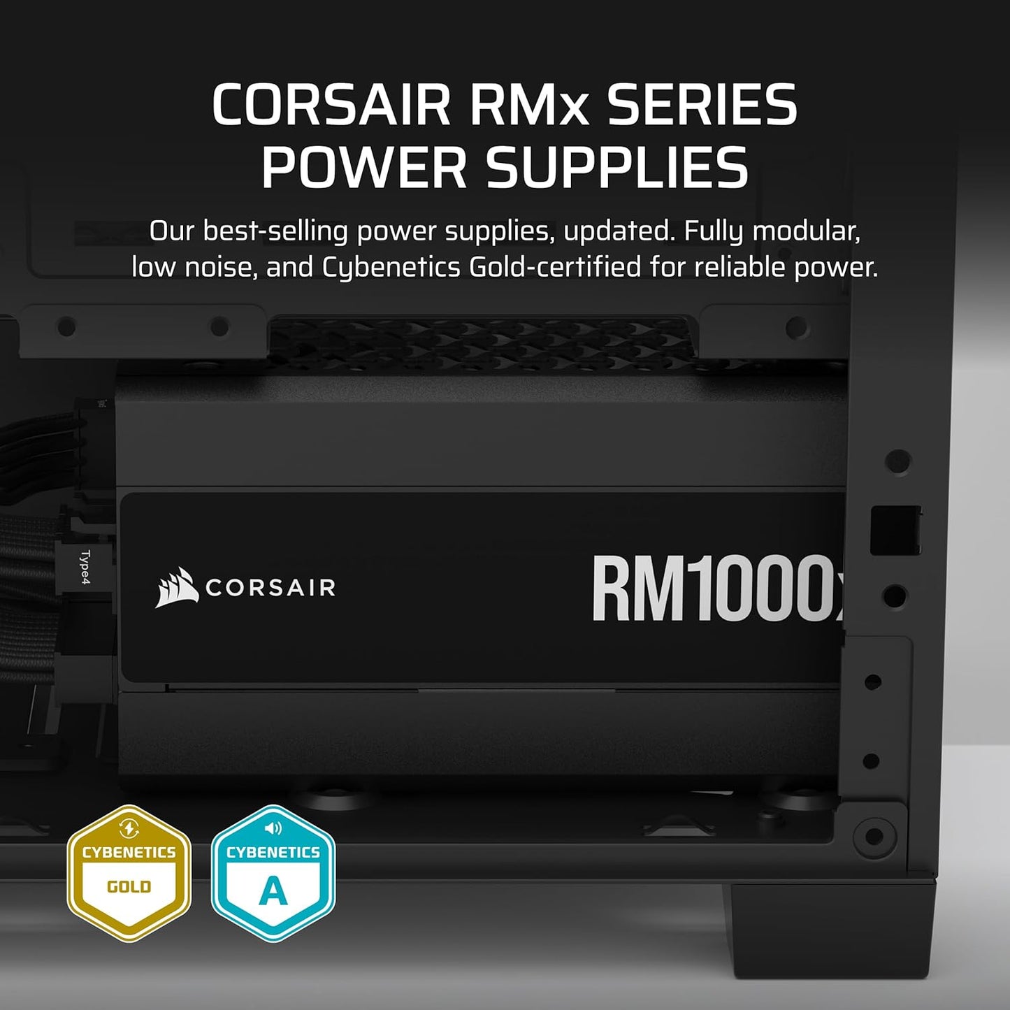 Corsair CP-9020271-NA RM1000x 1000W ATX 3.1 Power Supply