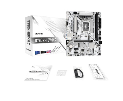 ASRock B760M-HDV/M.2 Intel DDR5 Micro ATX Motherboard
