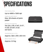 Canon TR150 PIXMA Wireless Mobile Color Printer with Battery