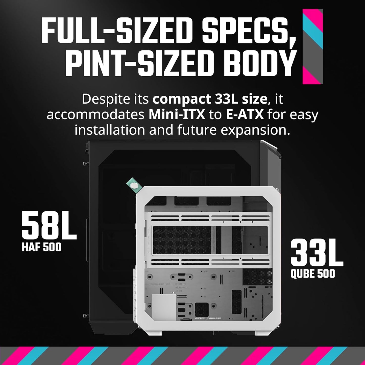 Cooler Master Q500-DGNN-S00 QUBE 500 ATX PC Case